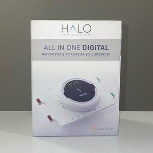 Halo All In One Digital Laser Goniometer, Petrometer, Inclinometer in White